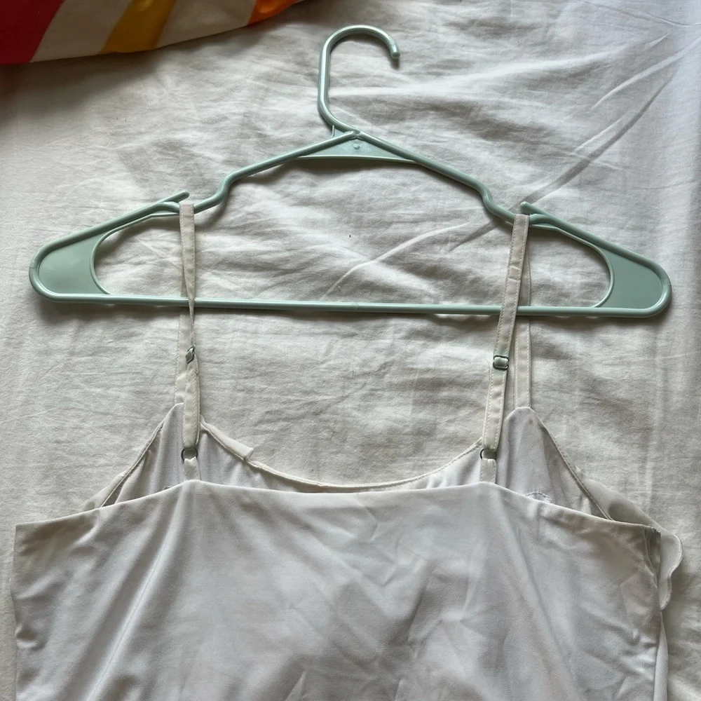 White Ruffle Tank - Picture 3 of 3